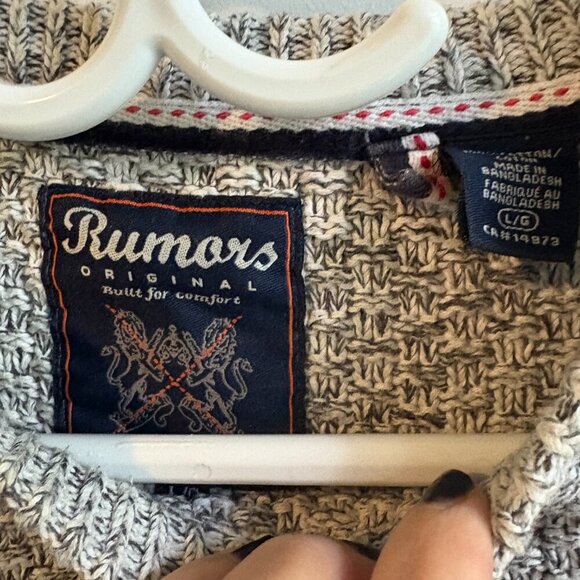 Man Rumors Cotton Blend Knit Sweater – Size Large - Picture 3 of 4